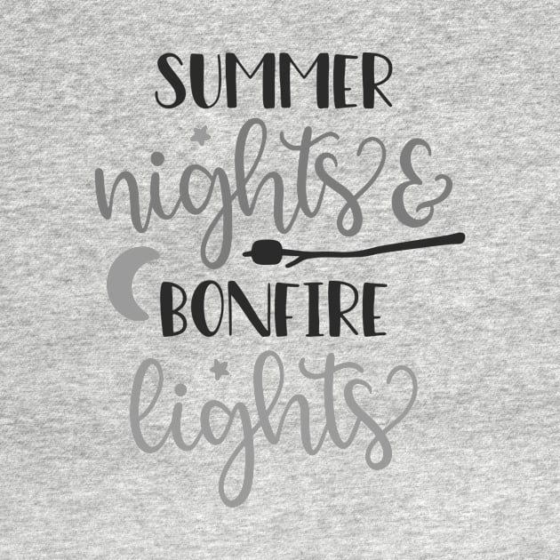 Summer Nights And Bonfire Lights, Outdoors Shirt, Hiking Shirt, Adventure Shirt, Camping Shirt by ThrivingTees